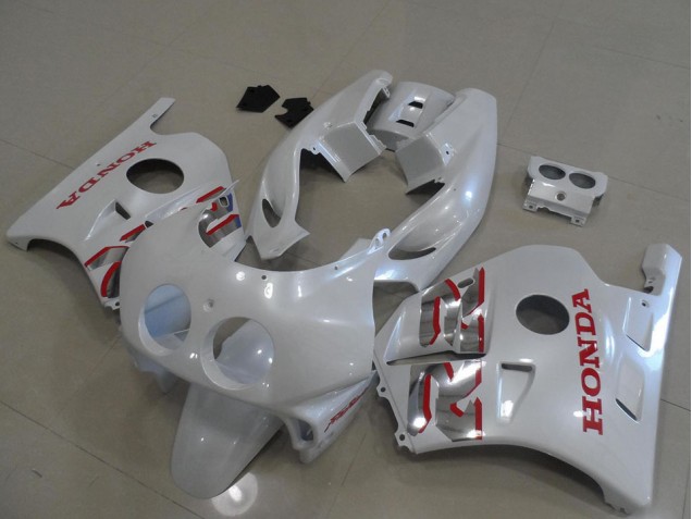 1991-1998 Pearl White Red Honda CBR250RR MC22 Motorcylce Fairings