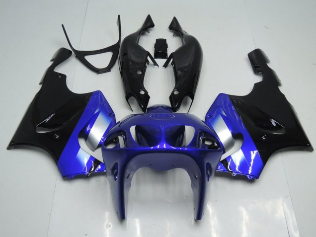 1996-2003 Blue and Black Kawasaki ZX7R Replacement Fairings