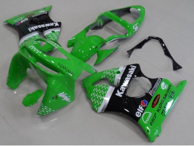 1998-1999 Green Black Kawasaki ZX6R Motorbike Fairing