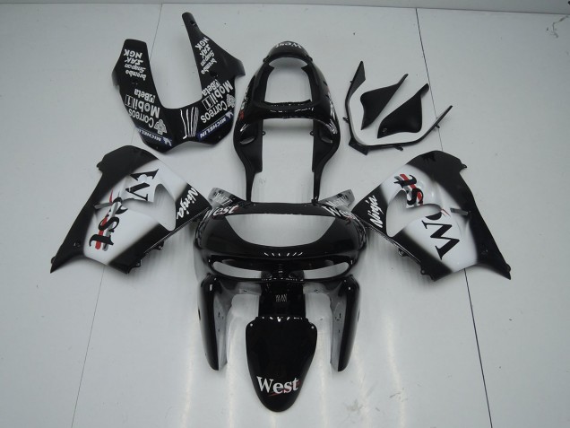 1998-1999 Black West Kawasaki ZX9R Bike Fairing