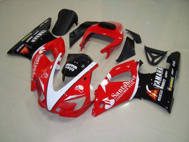 1998-1999 Red Black White Yamaha YZF R1 Motorbike Fairing