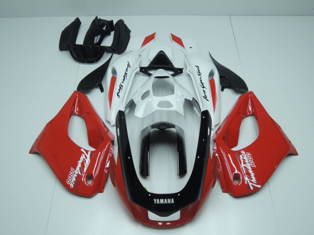 1998-2003 Red Black and White Suzuki TL1000R Motorcyle Fairings