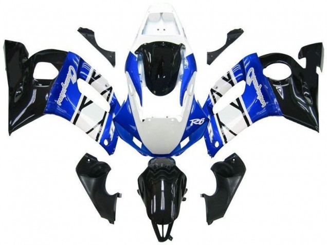 1998-2002 Blue Black Champions Yamaha YZF R6 Motor Fairings