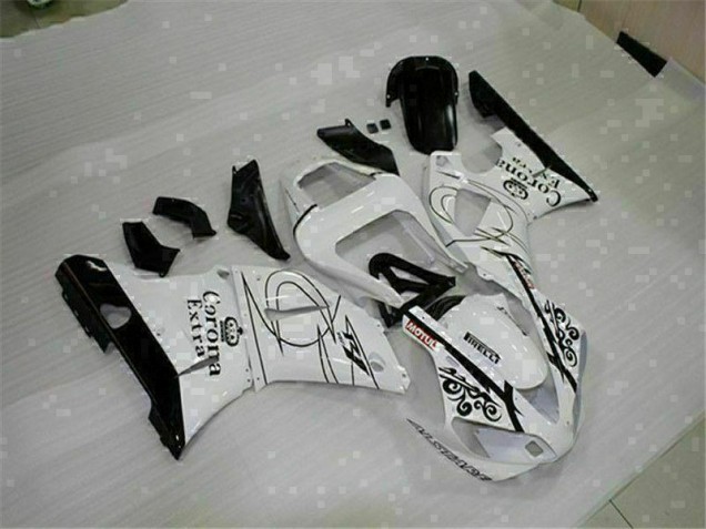 2000-2001 White Yamaha YZF R1 Motorbike Fairing