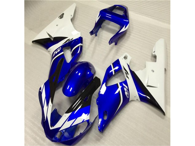 2000-2001 White Blue Yamaha YZF R1 Motorcylce Fairings