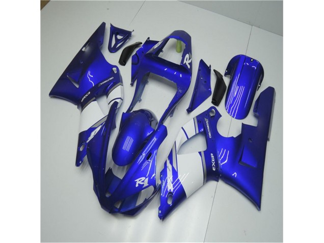 2000-2001 Blue White Yamaha YZF R1 Motorcycle Fairings