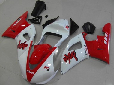 2000-2001 Red White Race Yamaha YZF R1 Motorbike Fairing