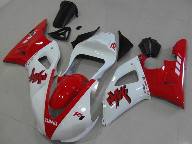 Abs 2000-2001 Red White Race Yamaha YZF R1 Motorbike Fairing