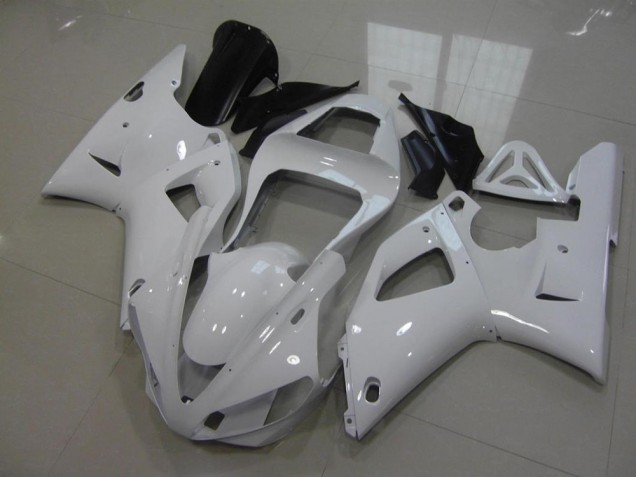 2000-2001 White No Decals Yamaha YZF R1 Motor Fairings