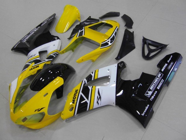 Abs 2000-2001 Yellow Aniversary Yamaha YZF R1 Motorcycle Fairings