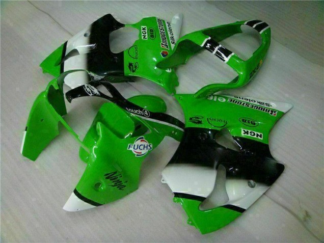 2000-2002 Green Black Kawasaki ZX6R Motorbike Fairing