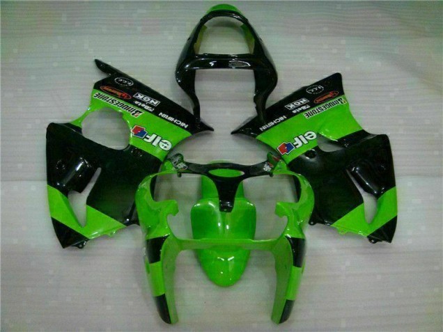 2000-2002 Green Kawasaki ZX6R Motorbike Fairing Kits