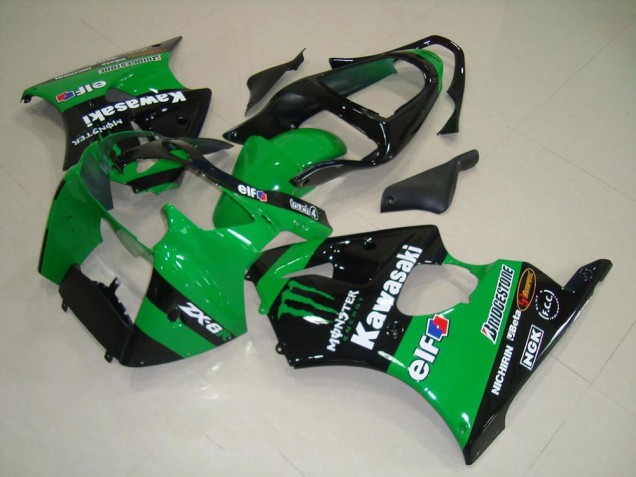 2000-2002 Green Monster Kawasaki ZX6R Replacement Motorcycle Fairings