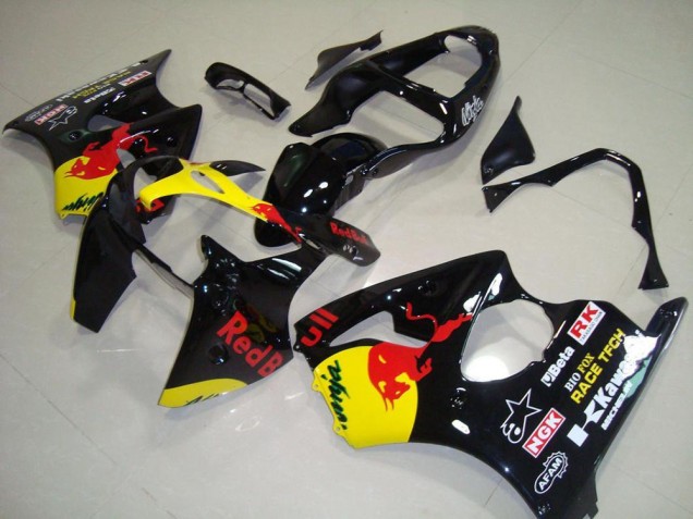 2000-2002 Red Bull Kawasaki ZX6R Motorcycle Fairings Kits