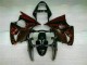 2000-2002 Black Red Flame Kawasaki ZX6R Motorcycle Fairing Kits