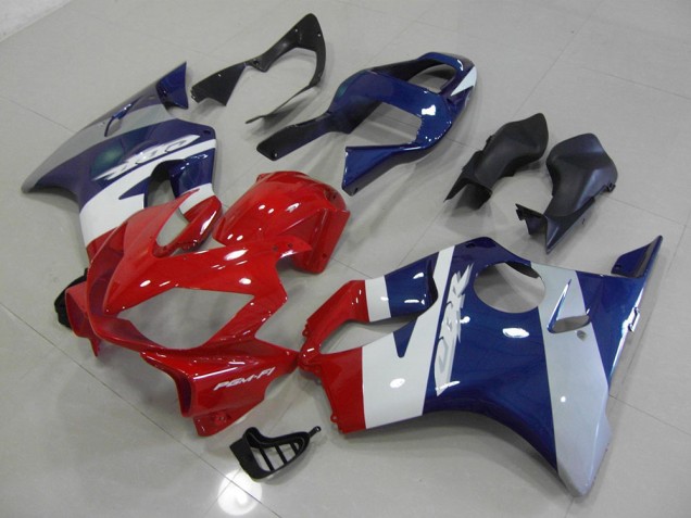 2001-2003 Red Blue Silver Honda CBR600 F4i Bike Fairing