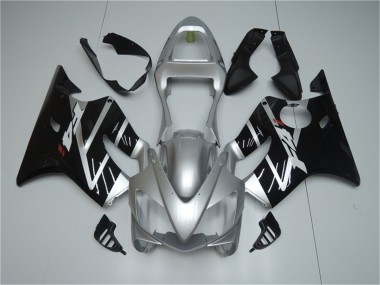 Abs 2001-2003 Silver Black Honda CBR600 F4i Motor Bike Fairings