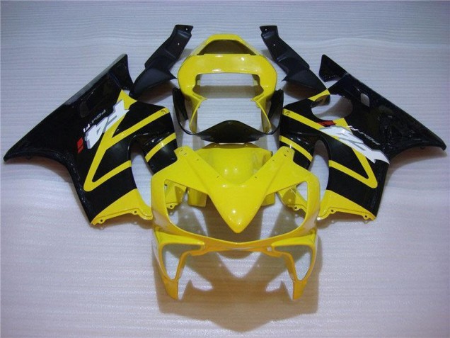 2001-2003 Yellow Black Honda CBR600 F4i Motorbike Fairing Kits