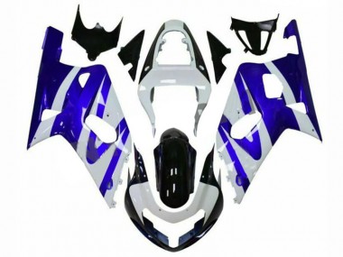 Abs 2001-2003 Blue White Suzuki GSXR 600/750 Motorcylce Fairings