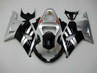 Abs 2001-2003 Black Silver Suzuki GSXR 600/750 Motorbike Fairing