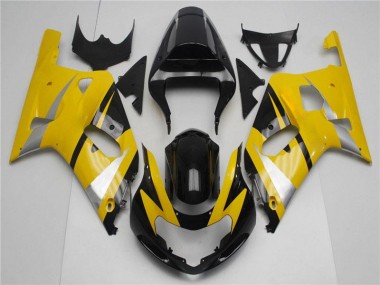 Abs 2001-2003 Yellow Black Suzuki GSXR 600/750 Bike Fairings