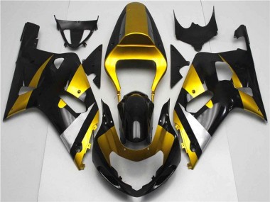 Abs 2001-2003 Gold Black Suzuki GSXR 600/750 Bike Fairing