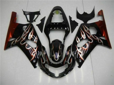 Abs 2001-2003 Black Suzuki GSXR 600/750 Motorcycle Bodywork