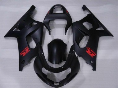 2001-2003 Black Suzuki GSXR 600/750 Motorcycle Fairings