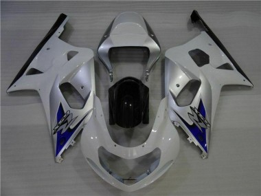 Abs 2001-2003 White Silver Suzuki GSXR 600/750 Bike Fairings