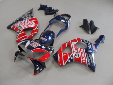 Abs 2002-2003 Dark Blue Star Honda CBR900RR 954 Motorbike Fairing Kits