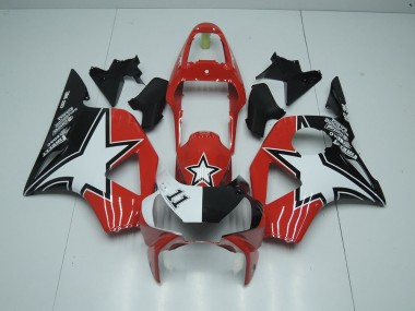 Abs 2002-2003 Black Red Star Honda CBR900RR 954 Motorcycle Fairings Kits