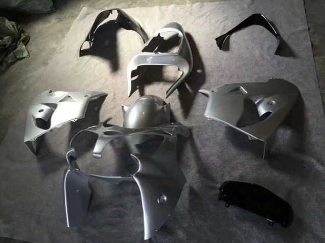 2002-2003 Silver Glossy Black Kawasaki ZX9R Motorcycle Fairing Kits