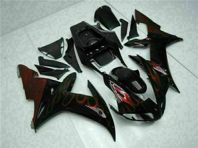 Abs 2002-2003 Black Yamaha YZF R1 Motorcyle Fairings