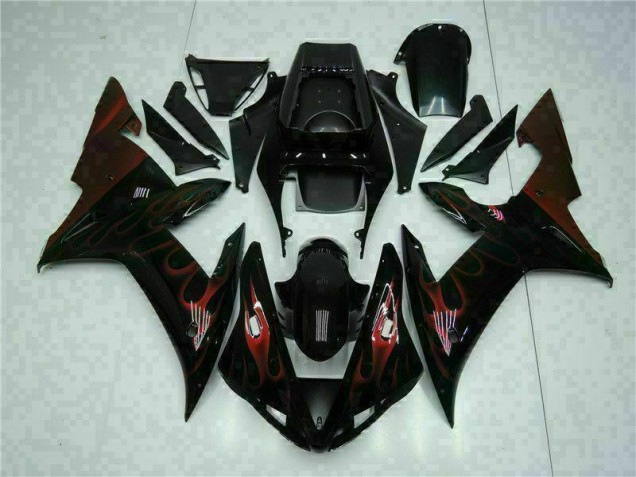 Abs 2002-2003 Black Yamaha YZF R1 Motorcyle Fairings