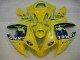 2002-2003 Yellow Yamaha YZF R1 Motorcycle Fairing Kit