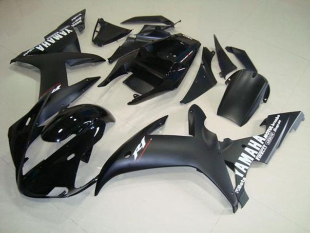 Abs 2002-2003 Matte Black White Yamaha YZF R1 Motorcycle Fairings