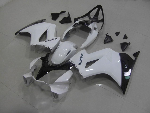 2002-2013 White Black Honda VFR800 Motorcyle Fairings