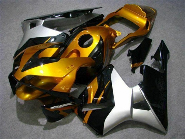 2003-2004 Gold Silver Black Honda CBR600RR Bike Fairings