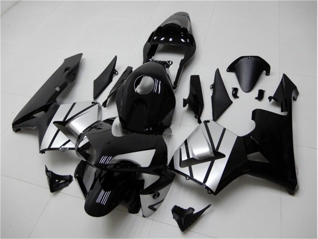 2003-2004 Black Silver Honda CBR600RR Bike Fairing