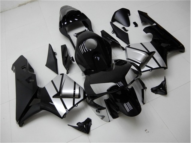 2003-2004 Black Silver Honda CBR600RR Bike Fairing