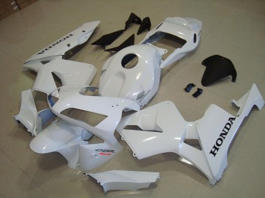 2003-2004 White Black Decal Honda CBR600RR Motorbike Fairings