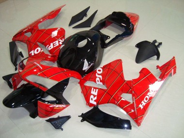 2003-2004 Black Spider Man Repsol Honda CBR600RR Motorcycle Fairing Kits