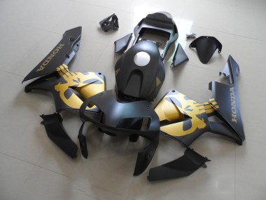 2003-2004 Black Gold Decal Honda CBR600RR Motorcycle Fairings Kit