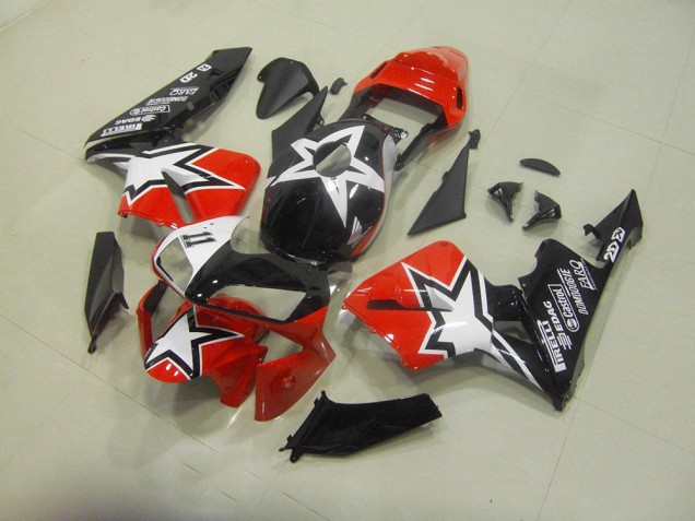 2003-2004 Black Red Honda CBR600RR Motorcycle Fairing