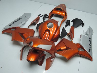 Abs 2003-2004 Orange Silver Honda CBR600RR Motorbike Fairing