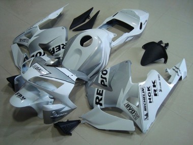 2003-2004 Repsol White Silver Honda CBR600RR Motorcycle Fairings Kits