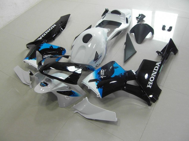 2003-2004 White Black Blue Honda CBR600RR Motorcycle Fairings Kit