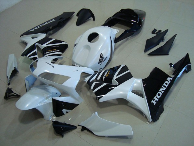 2003-2004 White Black Honda CBR600RR Motorcylce Fairings