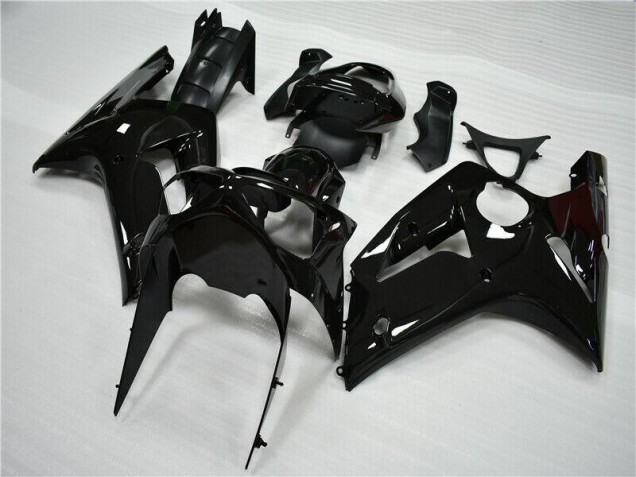 2003-2004 Glossy Black Kawasaki ZX6R Moto Fairings