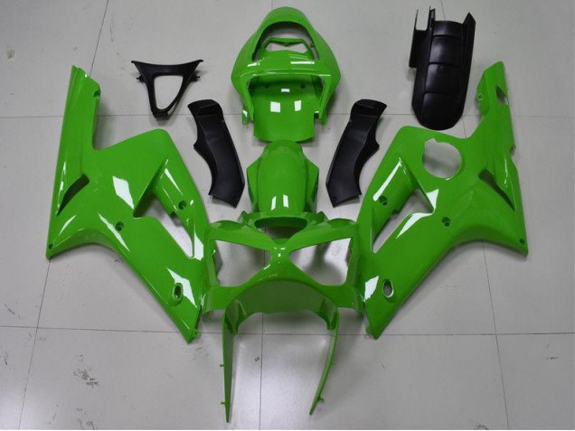 2003-2004 Green Kawasaki ZX6R Replacement Fairings